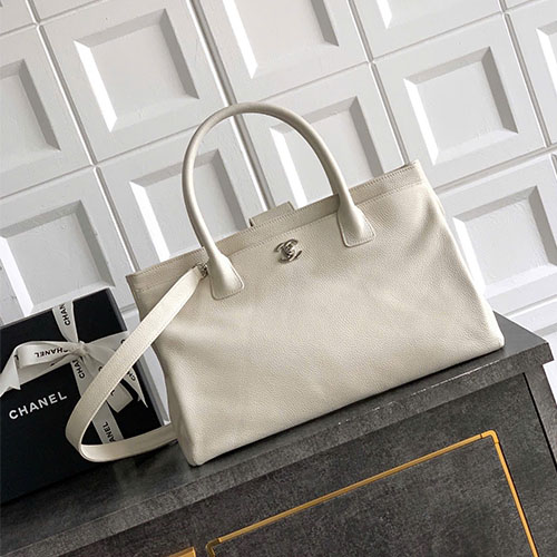 Túi xách Chanel Cerf Tote Bag Size Large – 6055 / 6056 – Siêu VIP - màu trắng