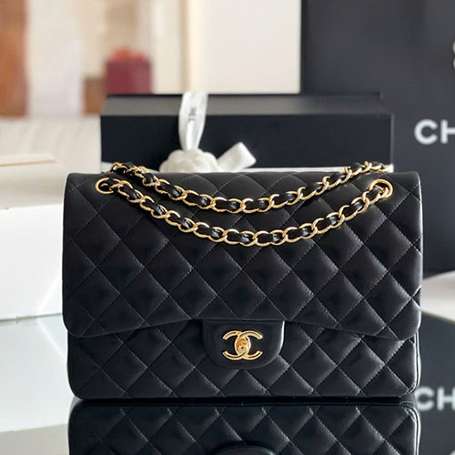 Túi Xách Chanel CF Classic Flap Jumbo 30 Màu Đen Siêu Vip Size 30 cm