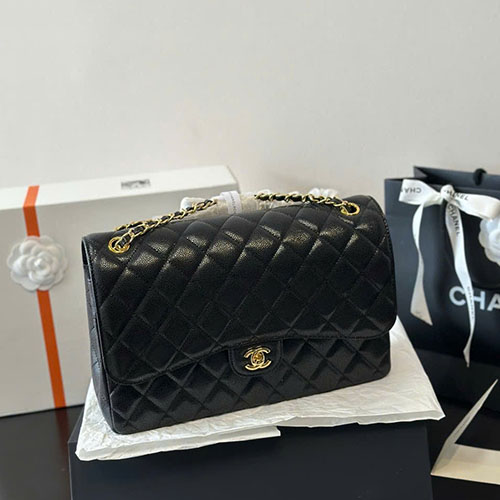 Túi Xách Chanel Classic CF Fullbox Màu Đen Size 30 cm