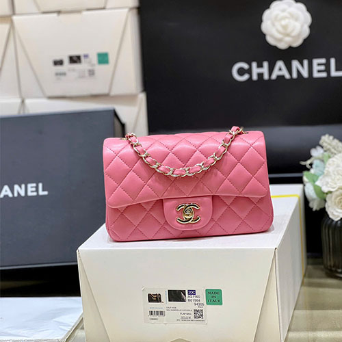 Túi xách Chanel Classic Flap Bag Large Mini 1116 Màu Hồng Like Auth