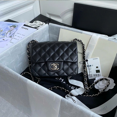 Túi Xách Chanel Classic Flap CF Màu Đen Siêu Cấp Size 17cm