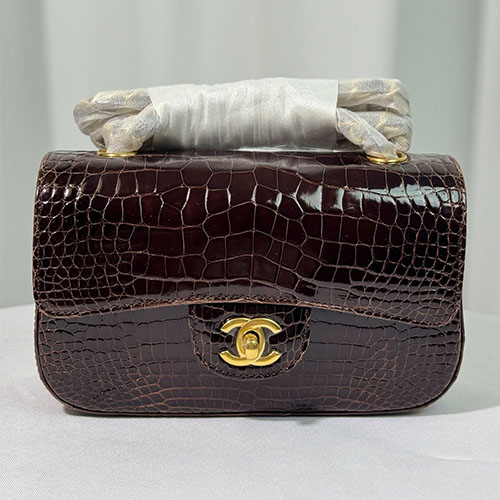 Túi xách Chanel Crocodile Shiny Flap Bag 20cm – Siêu VIP