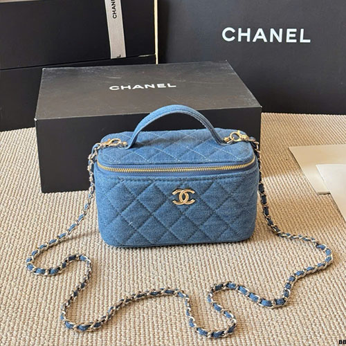 Túi Xách Chanel Denim Box Bag Fullbox Size 15 cm