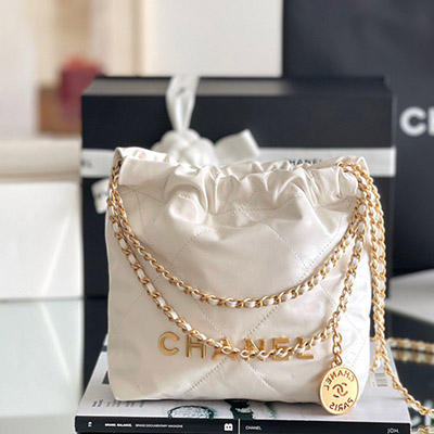 Túi Xách Chanel Hobo 22bag Mini Vip màu Trắng
