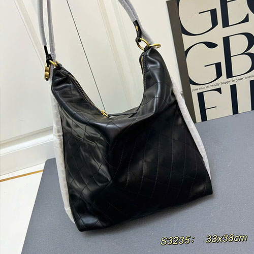 Túi Xách Chanel Hobo Hippy Màu Đen Super Size 38cm