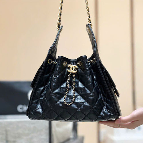 Túi xách Chanel Hobo Underarm Bag 25C AA529300 Like Auth - màu đen