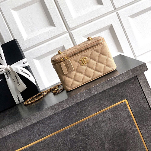 Túi xách chanel Hộp 26P Màu Kaki Đính Đá Like Auth