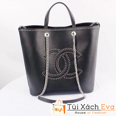 Túi Xách Chanel Logo Siêu Cấp Màu Den