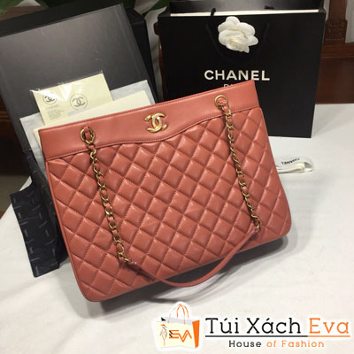 Túi Xách Chanel Logo Siêu Cấp Màu Hồng