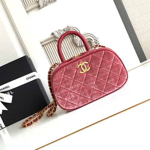 Túi Xách Chanel Maxi Bowling Bag 25A AS5572 Màu Hồng Siêu Cấp Size 20cm
