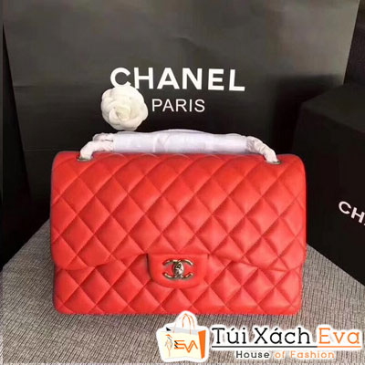Túi Xách Chanel Maxi Siêu Cấp Ô Trám Màu Đỏ Đẹp