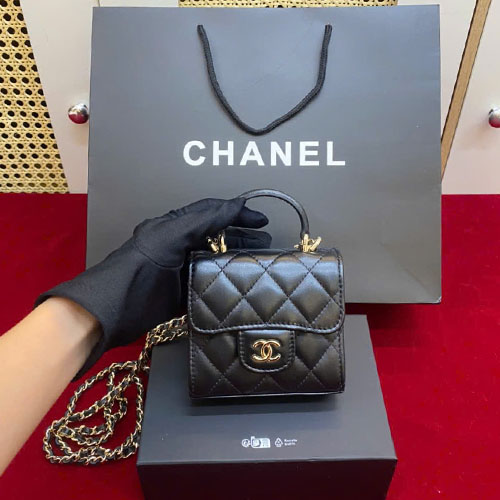 Túi Xách Chanel Mini Flap Bag With Top Handle Siêu Cấp Size 11cm