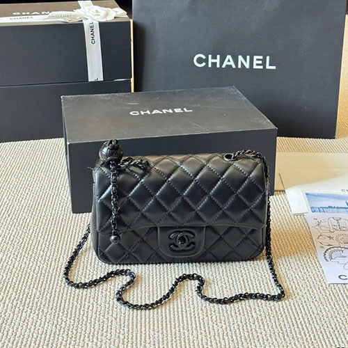 Túi Xách Chanel Mini Gold Ball Square Bag Fullbox Size 20 cm