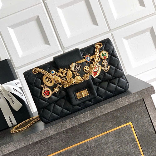 Túi Xách Chanel Moscow CF 2.55 Màu Đen Siêu Vip Size 25.5cm