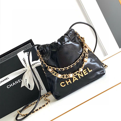 Túi Xách Chanel OHANEL 24A 3980 Màu Đen Siêu Cấp Size 20 cm