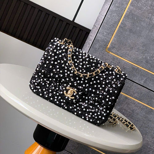 Túi Xách Chanel OHANEL 25A Màu Đen Siêu Cấp Size 20 cm