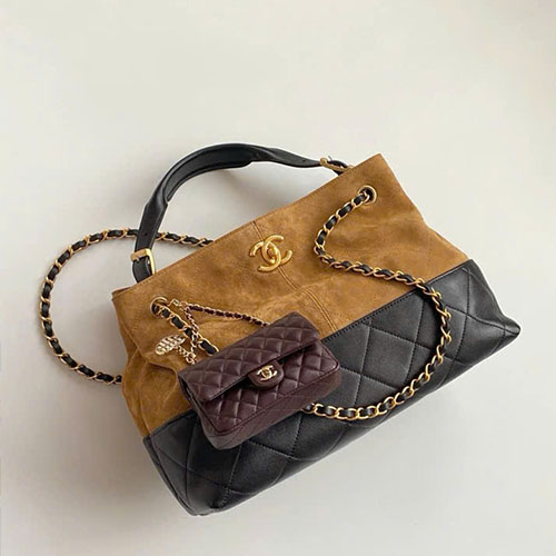 Túi Xách Chanel OHANEL 25A Màu Nâu Siêu Cấp Size 36 cm