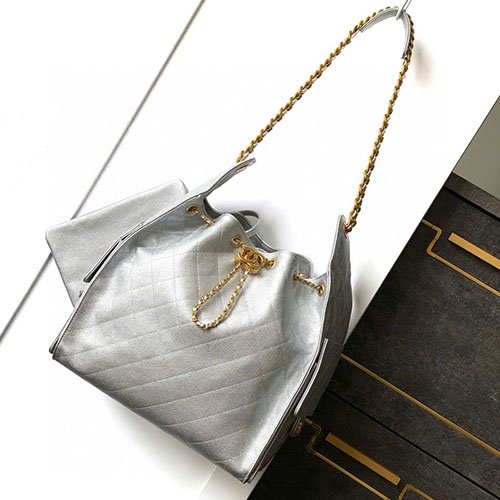Túi xách Chanel OHANEL 25S Màu Xám Siêu Cấp Size 40 cm