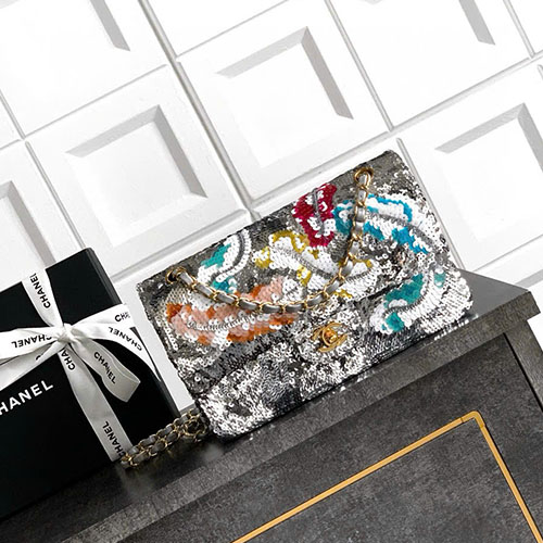 Túi Xách Chanel OHANEL CF Silver Rainbow Siêu Cấp Size 25 cm