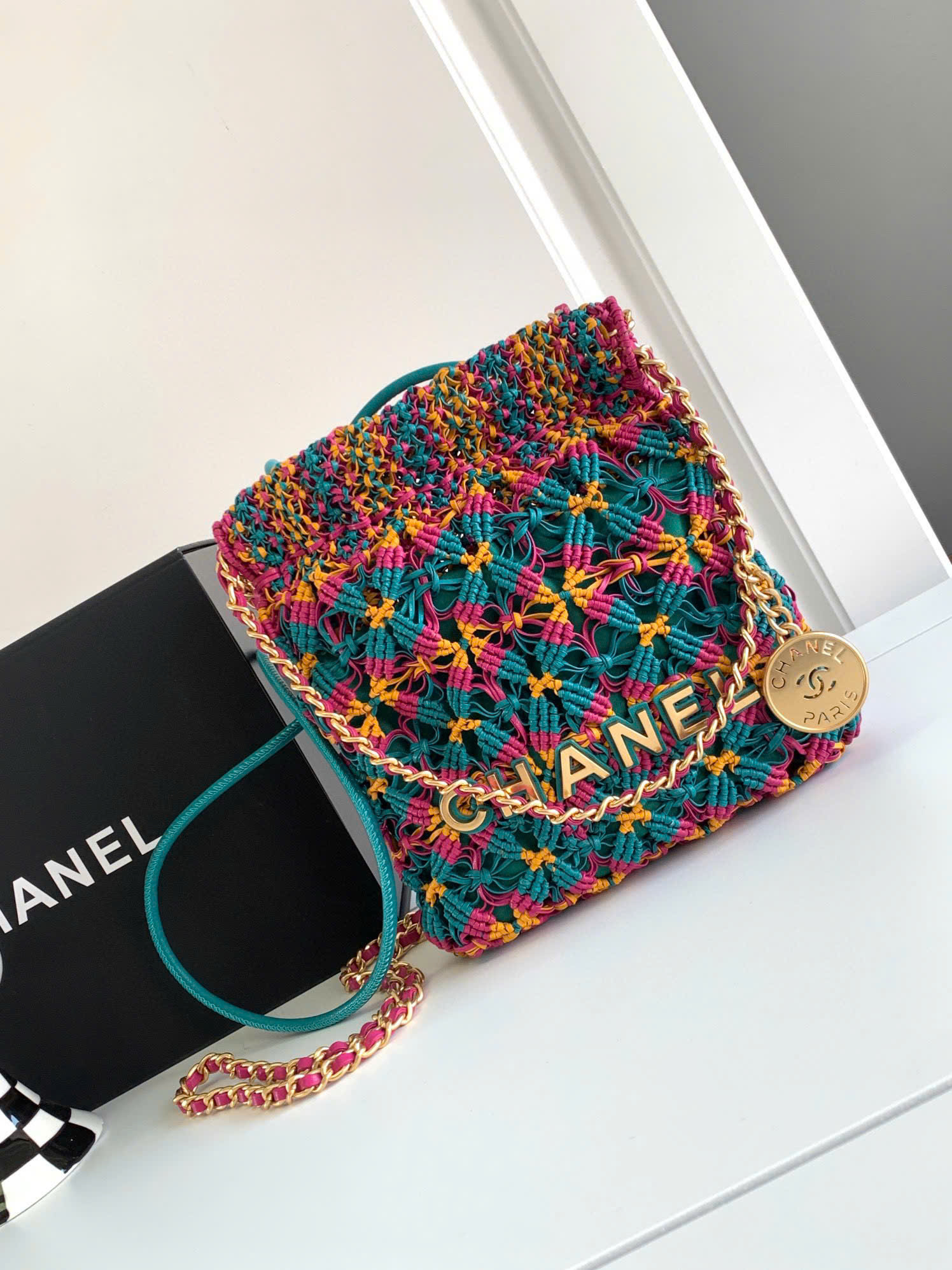 Túi Xách Chanel OHANEL Màu Xanh Lá 2540 Siêu Cấp Size 23 cm