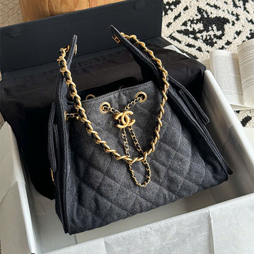 Túi xách Chanel siêu vip – 25C Hobo Bag 25bag nguyên bản - vải denim