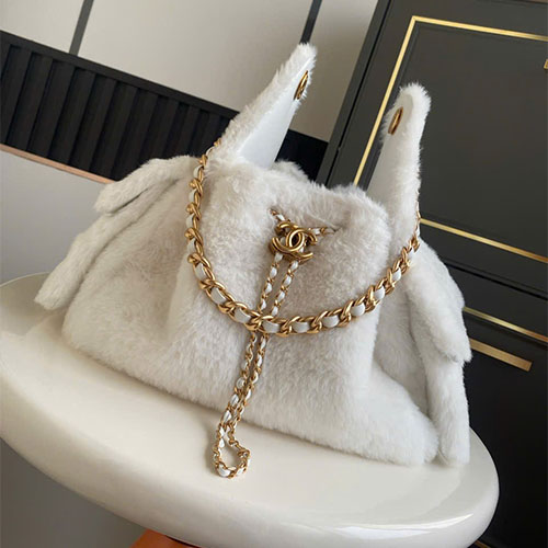 Túi xách Chanel siêu vip 25C shopping bag  lông thu đông
