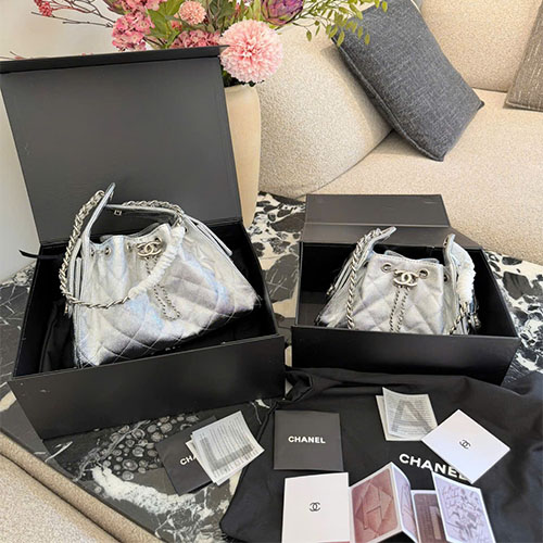 Túi xách Chanel super – 26C 25 Bag Mini da bò màu bạc