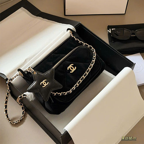 Túi Xách Chanel super full box Mini Velvet 25N Snow Series