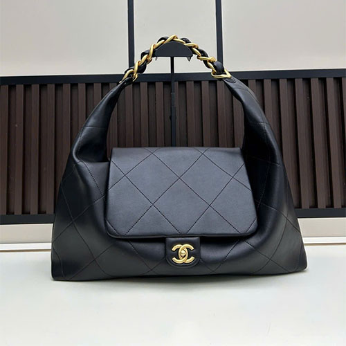 Túi Xách Chanel Super Hobo Maxi 25K - màu đen