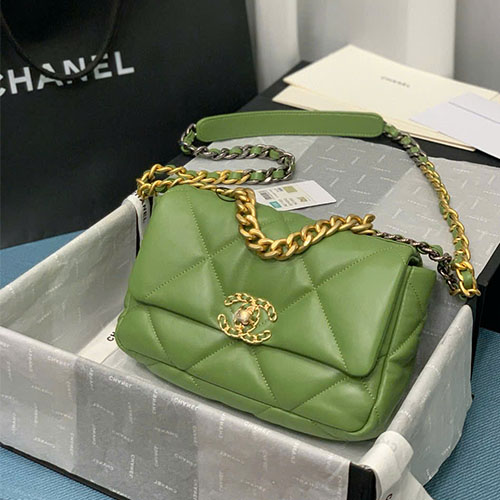 Túi xách Chanel Tofu 1160 Màu Xanh Lá Siêu Cấp Size 26 cm