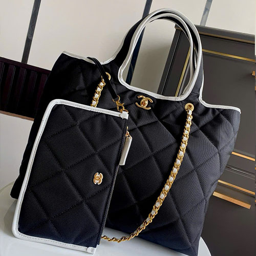 Túi xách Chanel Tote 23C AS8023 Màu Đen Siêu Cấp Size 42 cm