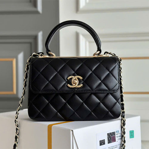 Túi xách Chanel Trendy CC Mini 24C màu đen – siêu cấp