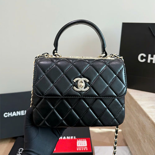 Túi xách Chanel Trendy CC Super Full Box - màu đen