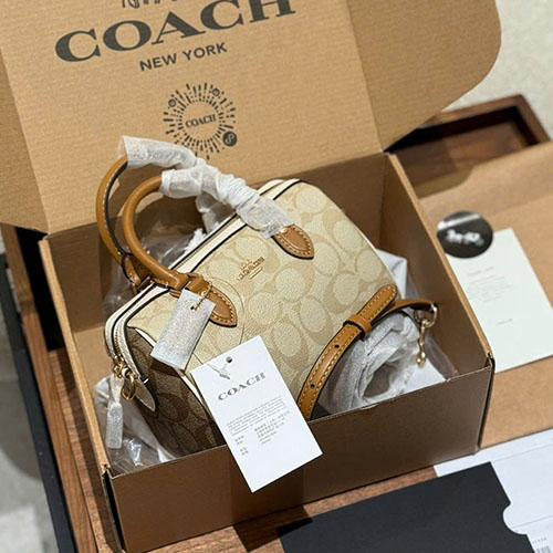 Túi xách Coach Rowan Mini Boston Bag Full Box Size 17.5 cm