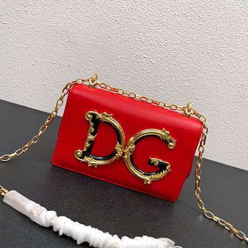 Túi Xách D&G 5522 Màu Đỏ Super Size 21 cm