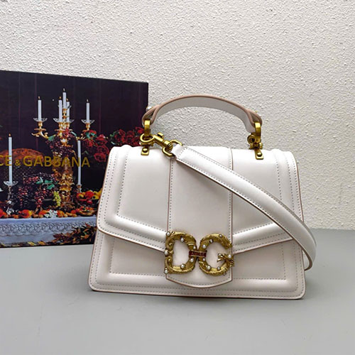 Túi Xách D&G Đeo Chéo P540 Màu Trắng Super Size 27 cm