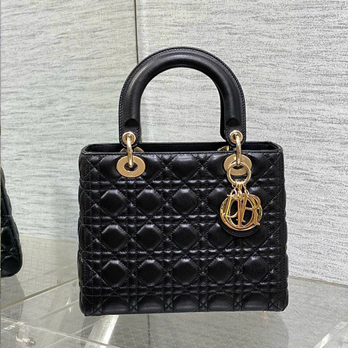 Túi Xách Dior 5 Ô 0614 Màu Đen Siêu Vip Size 24 cm