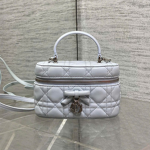 Túi xách Dior Bow Cosmetic Bag – VIP - màu trắng