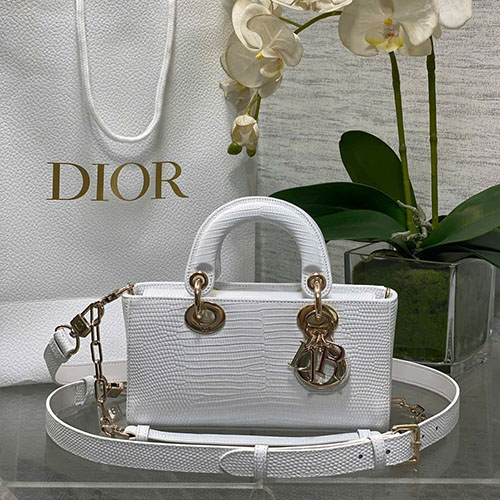 Túi Xách Dior D-Joy Màu Trắng Siêu Vip Size 22cm