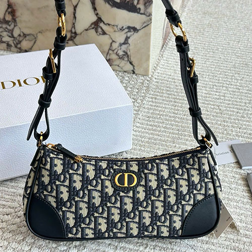 Túi xách Dior Fagotin Hobo Shoulder Bag Màu Đen Full Box Size 26 cm