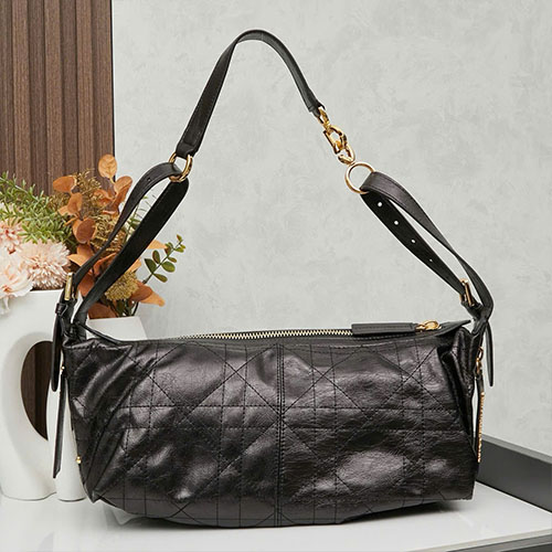 Túi Xách Dior Hobo Journey 2415 Màu Đen Super Size 33 cm