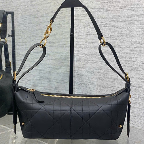 Túi Xách Dior Journey Da Trơn Màu Đen Siêu Vip Size 25.5cm