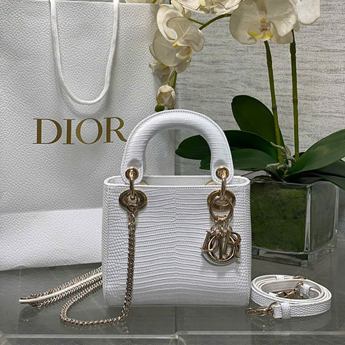 Túi Xách Dior Lady Màu Trắng Siêu Cấp Size 17cm