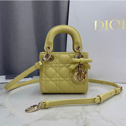 Túi xách Dior Micro Lady Bag Lambskin – 0586 – Siêu cấp
