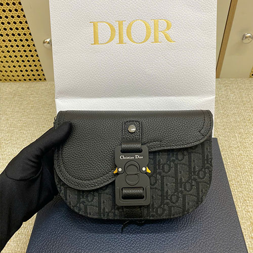 Túi Xách Dior Mini Saddle 8021 Đen Siêu Vip Size 20 cm