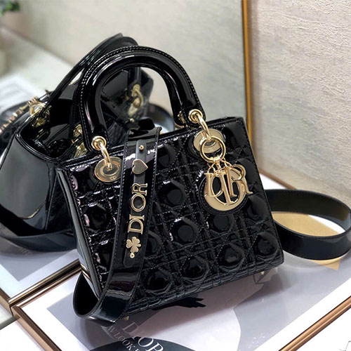 Túi xách Dior My ABCDior Badge Bag Siêu Cấp - màu đen