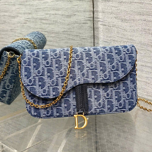 Túi Xách Dior Saddle WOC 0627 Siêu Vip Size 21.5 cm