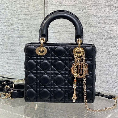 Túi xách Dior siêu vip Lady Dior 4 Ô Phiên Bản Giới Hạn Kèm Dây Treo