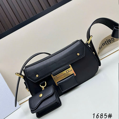 Túi Xách Dior Streetchic Oblique 1685 Màu Đen Super Size 24 cm