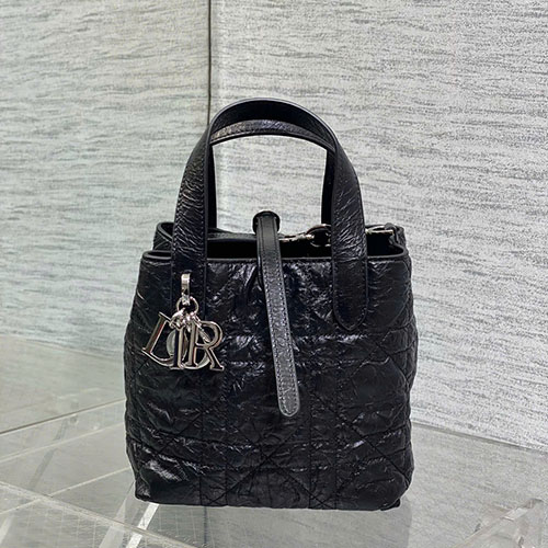 Túi Xách Dior Toujours 0624 Màu Đen Siêu Vip Size 18 cm